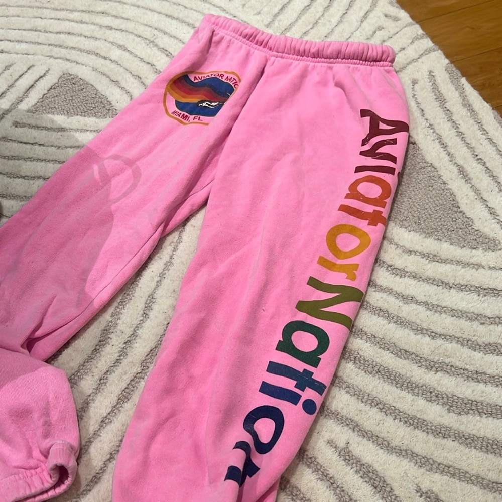 Pink Aviator Nation Pants